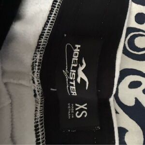 Hollister Black and White Patterned Apparel